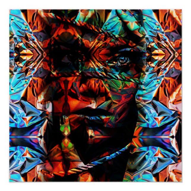 Pôster Linda mulher amarrada com cordas (Frente)