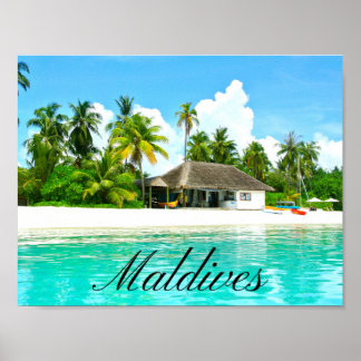 Poster Linda Paisagem Das Maldivas