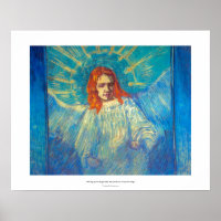 Linda pintura de Anjo e gloriosa de Van Gogh