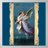 Linda pintura do Anjo Guardião
