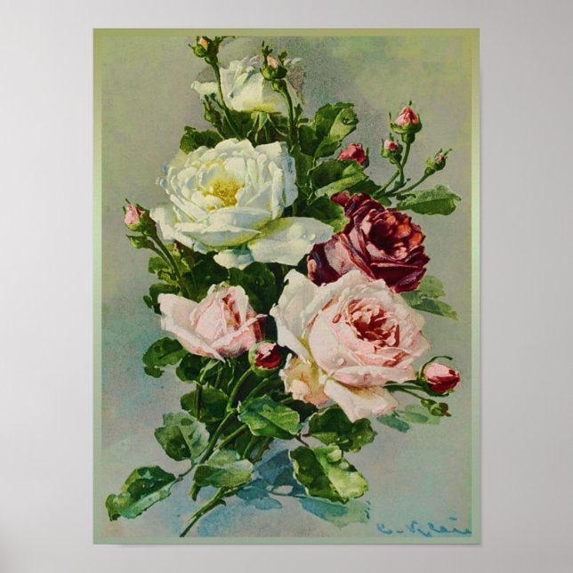 Poster Linda Rose Bouquet por Catherine Klein (Frente)