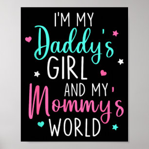 Poster Linda Sou a Menina do Meu Papai e a Bebê do Mundo