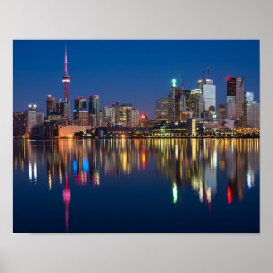 Poster Linda Toronto Canadá Noite Skyline