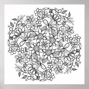 Poster Lindas Flores, Sua Cor