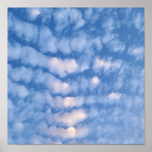 Poster Lindas Nuvens Brancas