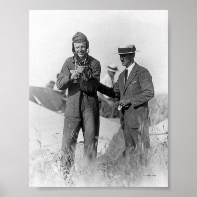 Pôster Lindbergh e Wright - Avião Naufragado (Frente)