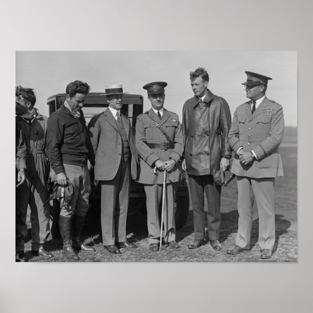 Pôster Lindbergh e Wright em Wright Field Photoshop (Frente)