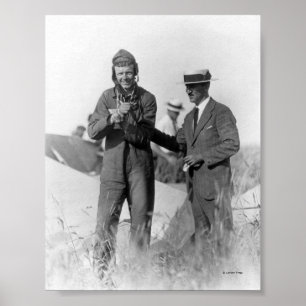 Pôster Lindbergh e Wright - plano destruído
