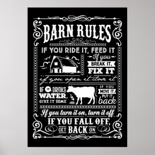 Poster lindinho Country Barn manda arte