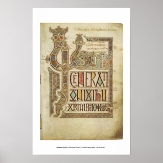 Poster lindisfarne gospel pg. 27r