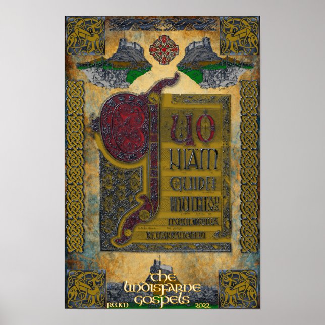 Poster Lindisfarne Gospels (Frente)