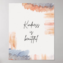 Lindo Cartaz Arte de Parede Inspiradora Aquarela