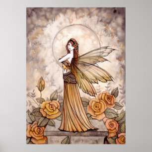 Poster Lindo Cartaz da Fada Rosa por Molly Harrison