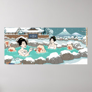Poster Lindo cenário de neve de inverno