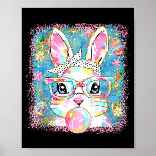 Poster Lindo Coelho Gles Coquete Laço Coelho Ovos Feliz P