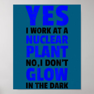 Poster Lindo e engraçado usina nuclear eu não brilho vega