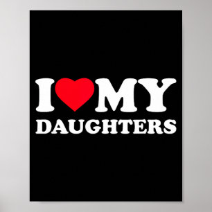 Poster Lindo eu amo o coração da família da minha filha e