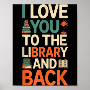 Poster Lindo eu amo você biblioteca de volta citações eng