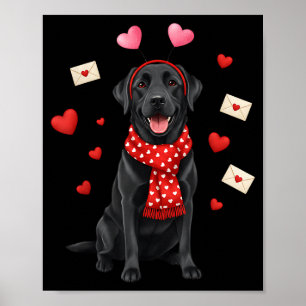 Poster Lindo Labrador Dia dos Namorados Mãe de Cachorro -