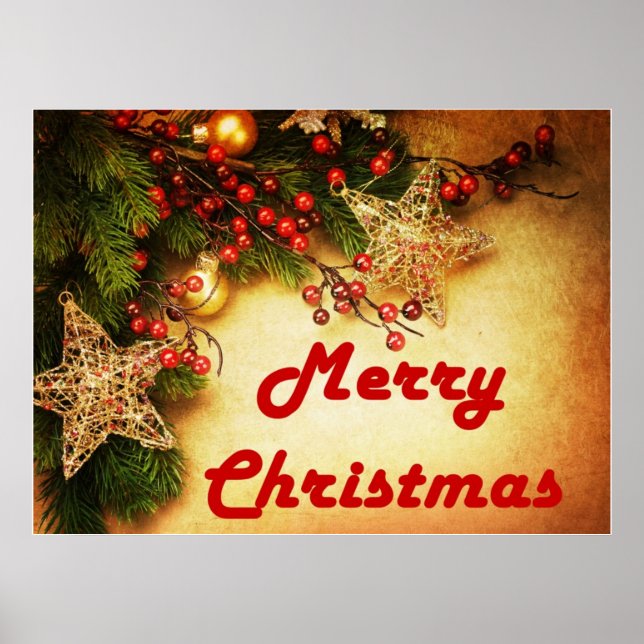 Poster Lindo Merry Christmas (Frente)