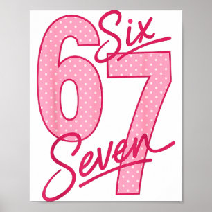 Poster Lindo Nk 67 Valentine Six Seven Meme Engraçado Mul