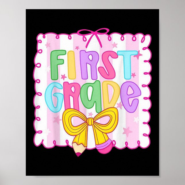 Poster Lindo Primeiro Dia De Aula Preparatório Da Quinta  (Frente)