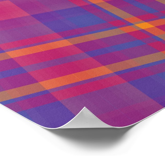 Poster Lindo Tartan Escocês (Borda)