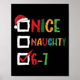 Poster Lindo Travesso 6 7 Meme 67 Natal Seis Sete Meninos