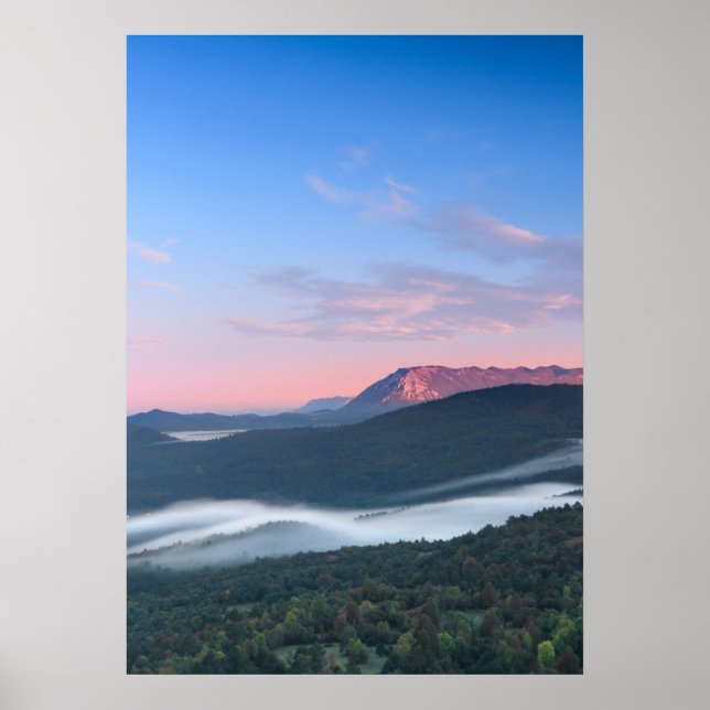 Poster Lindo vista do sol sobre Nanos de Šilentabor (Frente)