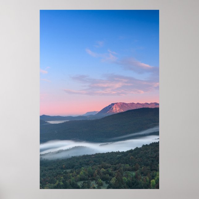 Poster Lindo vista do sol sobre Nanos de Šilentabor (Frente)