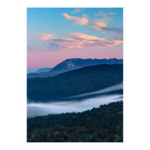 Lindo vista do sol sobre Nanos de Šilentabor