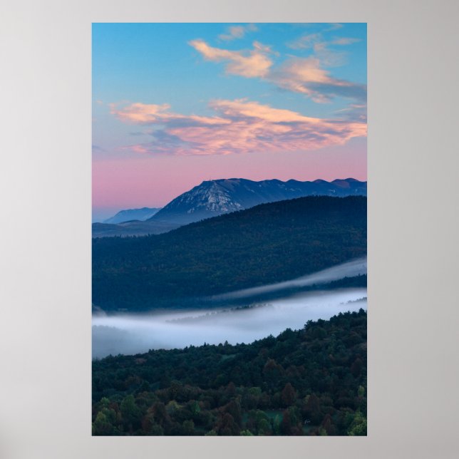 Poster Lindo vista do sol sobre Nanos de Šilentabor, S (Frente)
