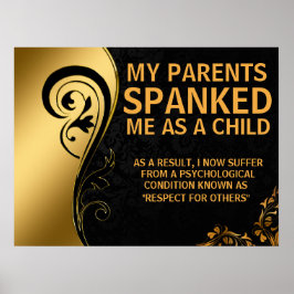 Poster Lindos Designs pretos/Dourados