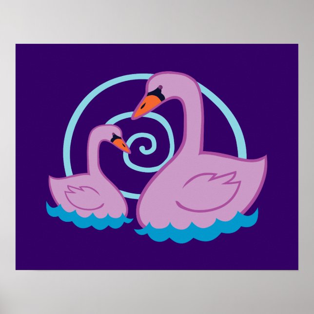 Poster Lindos Swans (Frente)