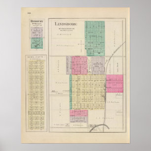 Pôster Lindsborg, rei Cidade, Roxbury, Kansas