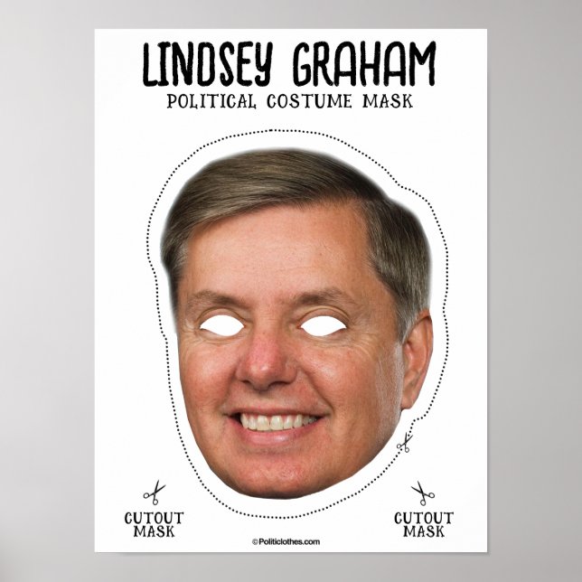 Poster Lindsey Graham Costume Mask (Frente)