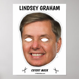 Poster LINDSEY GRAHAM Halloween Mask