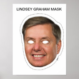 Pôster Lindsey Graham Mask