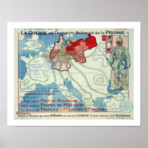Pôster l'Industrie Nationale de la Prusse de Guerre est
