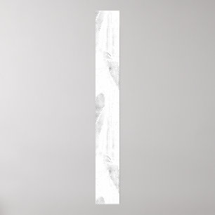 Poster Line art, Seashell, Harp Pedestal Sign