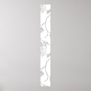 Poster line art, Snow Drift, Vista White Pedestal Sign