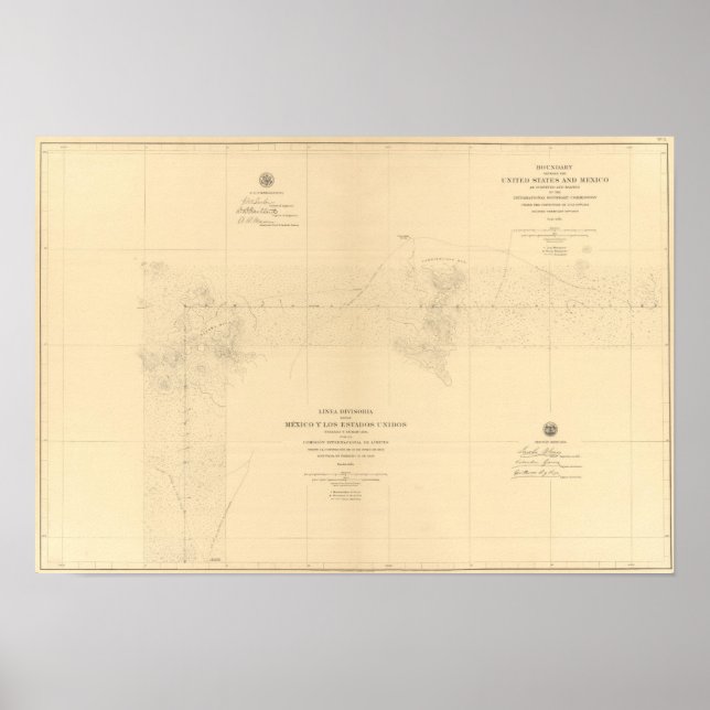 Poster Linea Divisoria Entre México 3 (Frente)