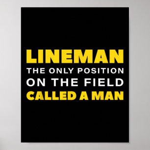 Poster Lineman, A Única Posição No Campo Chamada Mães