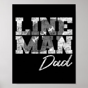 Poster Lineman Pai - Família de jogadores de futebol