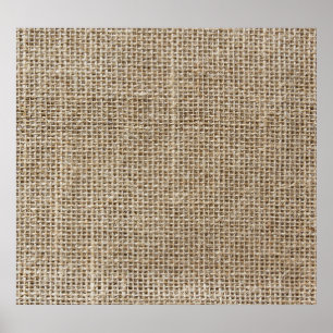 Poster Linen Bruto: Tecido natural texturizado.