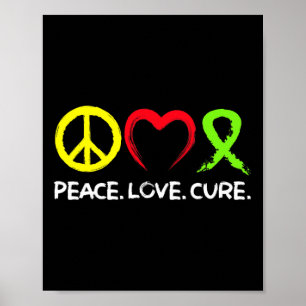 Poster Linfoma Consciência Paz Cura de Amor