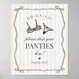 Poster Lingerie Preta - Bachelorette, por favor assine