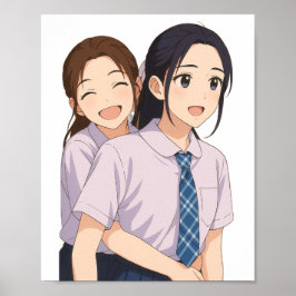 Poster LingOrm "Série Só Você" Garota da Escola Anime