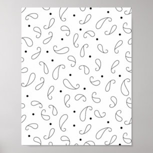 Poster Língua, Cinza Escura