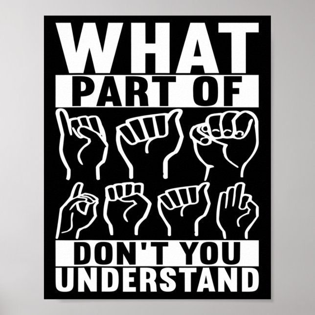 Poster Língua de Sinais Americana Sensibilização Surda 7 (Frente)